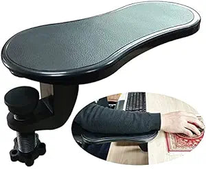 FreshDcart Adjustable Arm Rest Pads for Desk – Ergonomic Chair and Desk Extender for PC & Laptop, Attachable Rotating Armrest Wrist Support for Home Office Setup – Black (Pack of 1)