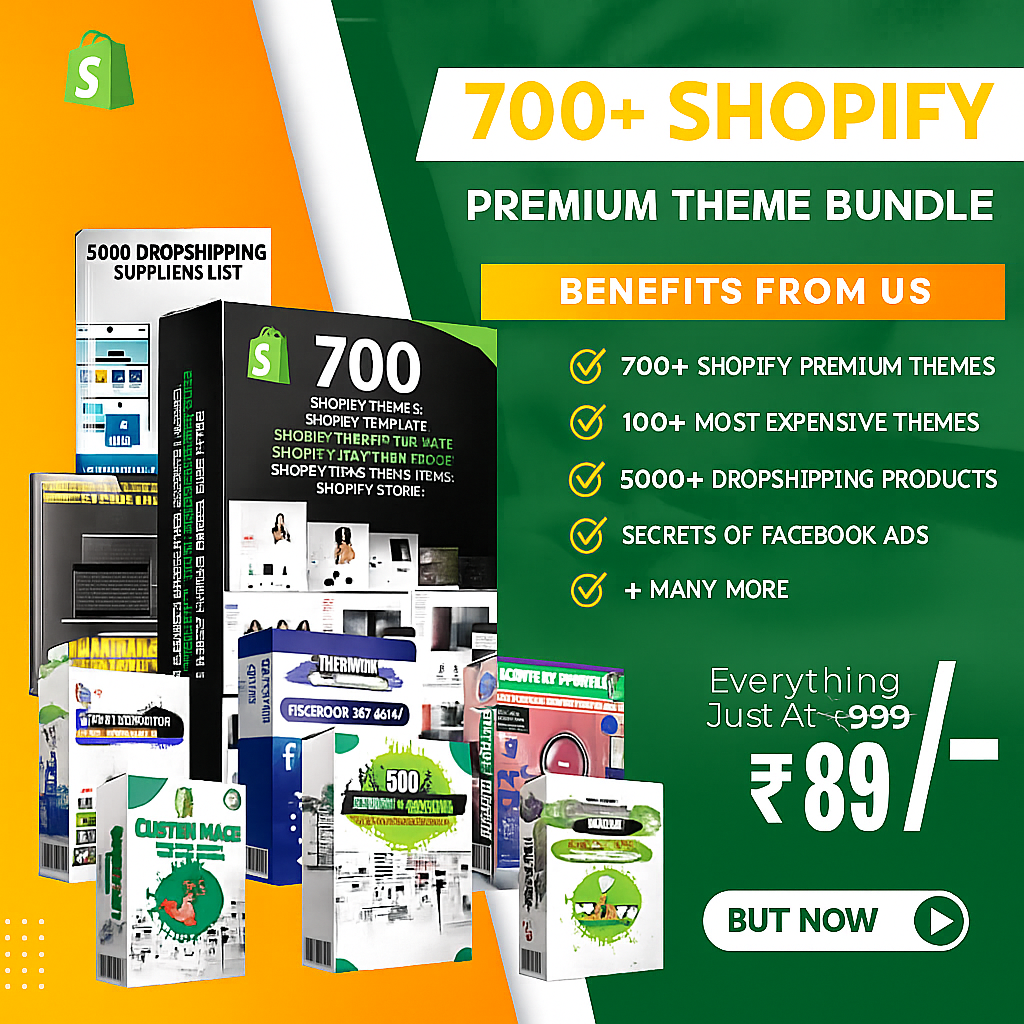 700+ Most Expensive Premium Shopify Theme Pack Just price of a BURGER!
